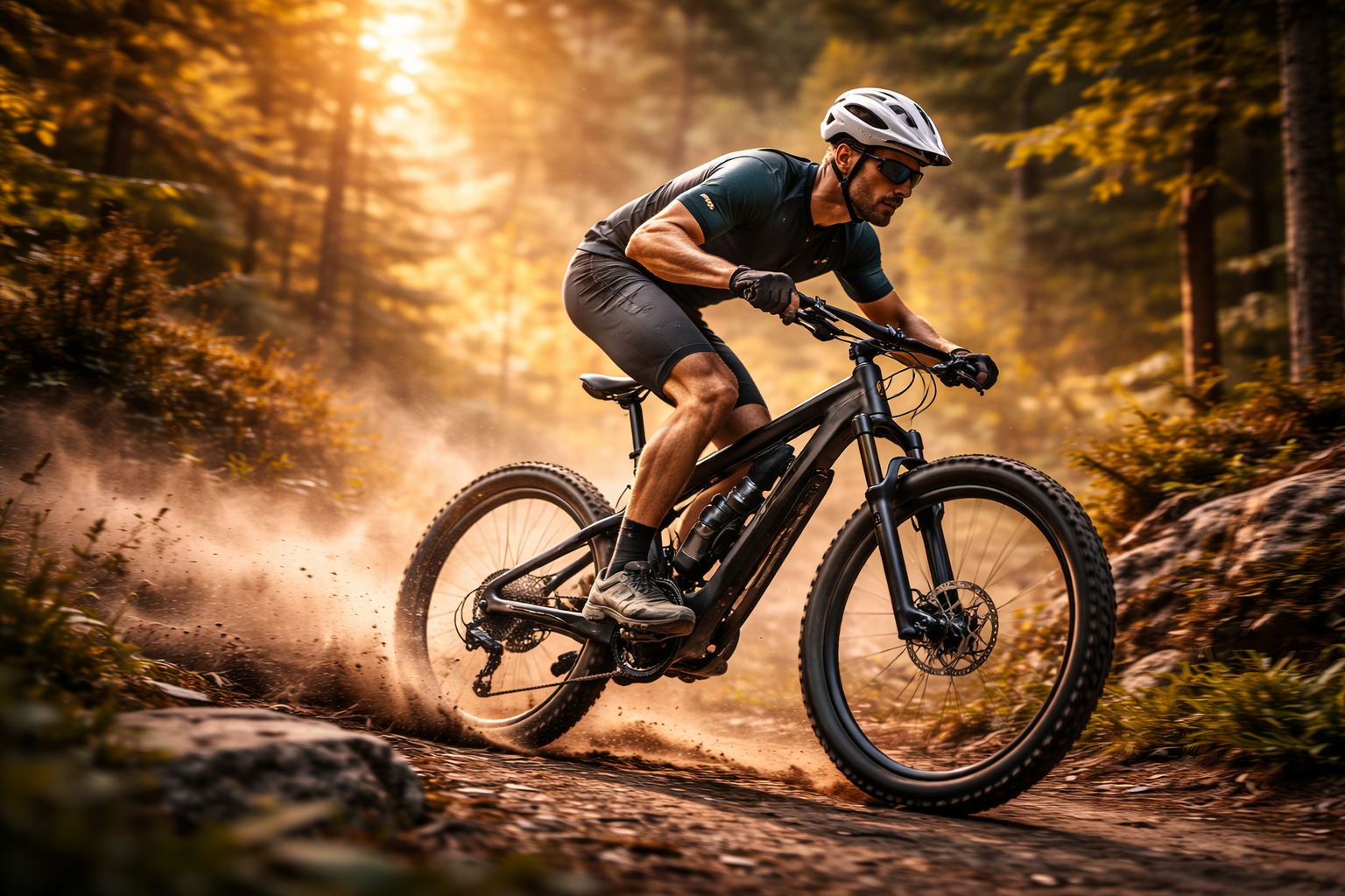 E-MTB riding in the Carpathians